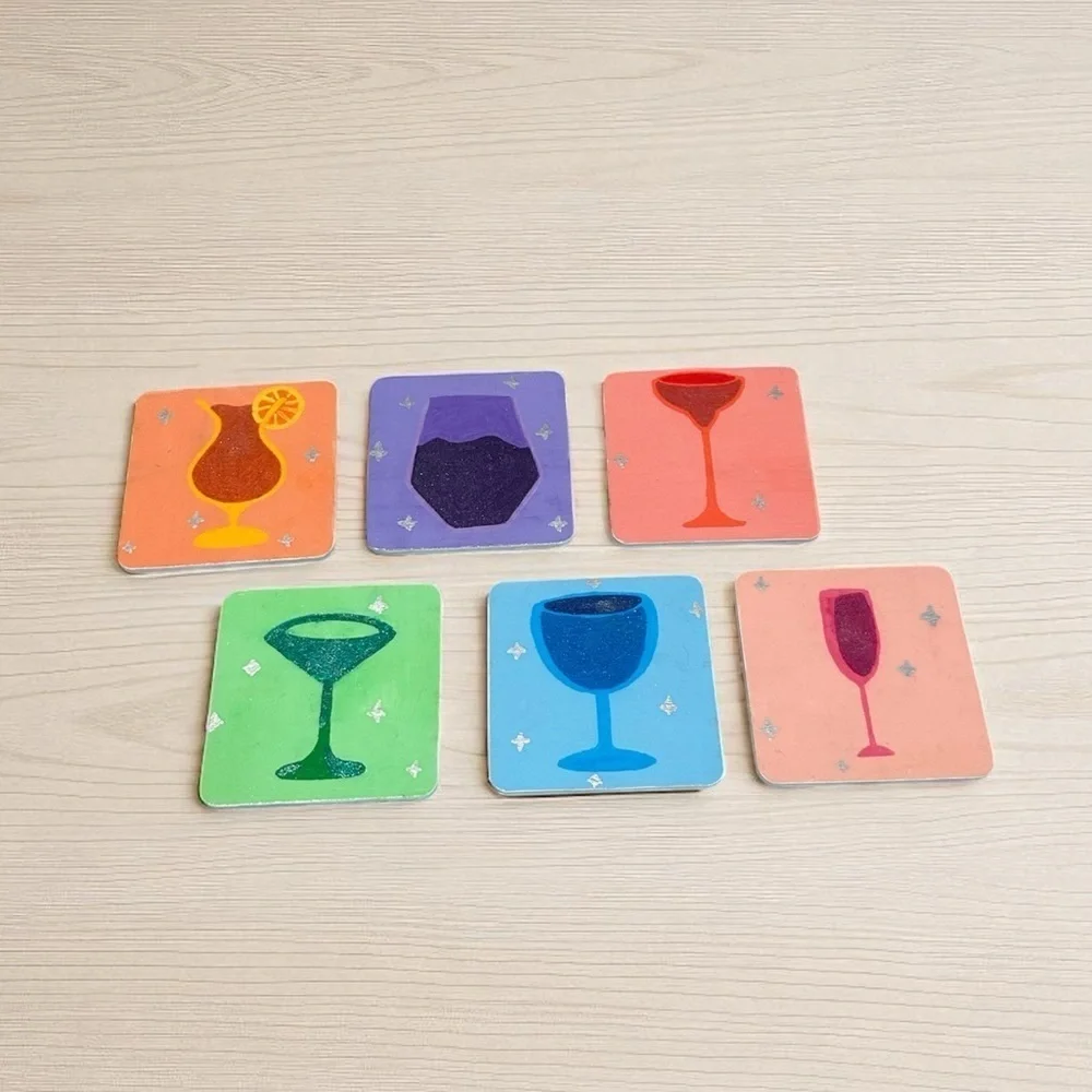 6 Handmade Drink Coasters